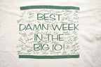 Vintage 1993 Best Damn Week In The Big IO University Of Iowa Rho Chi Rush T-Shirt