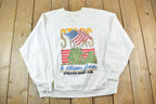 Vintage 1990 Flag Desert Storm Stars And Stripes Crewneck Sweatshirt