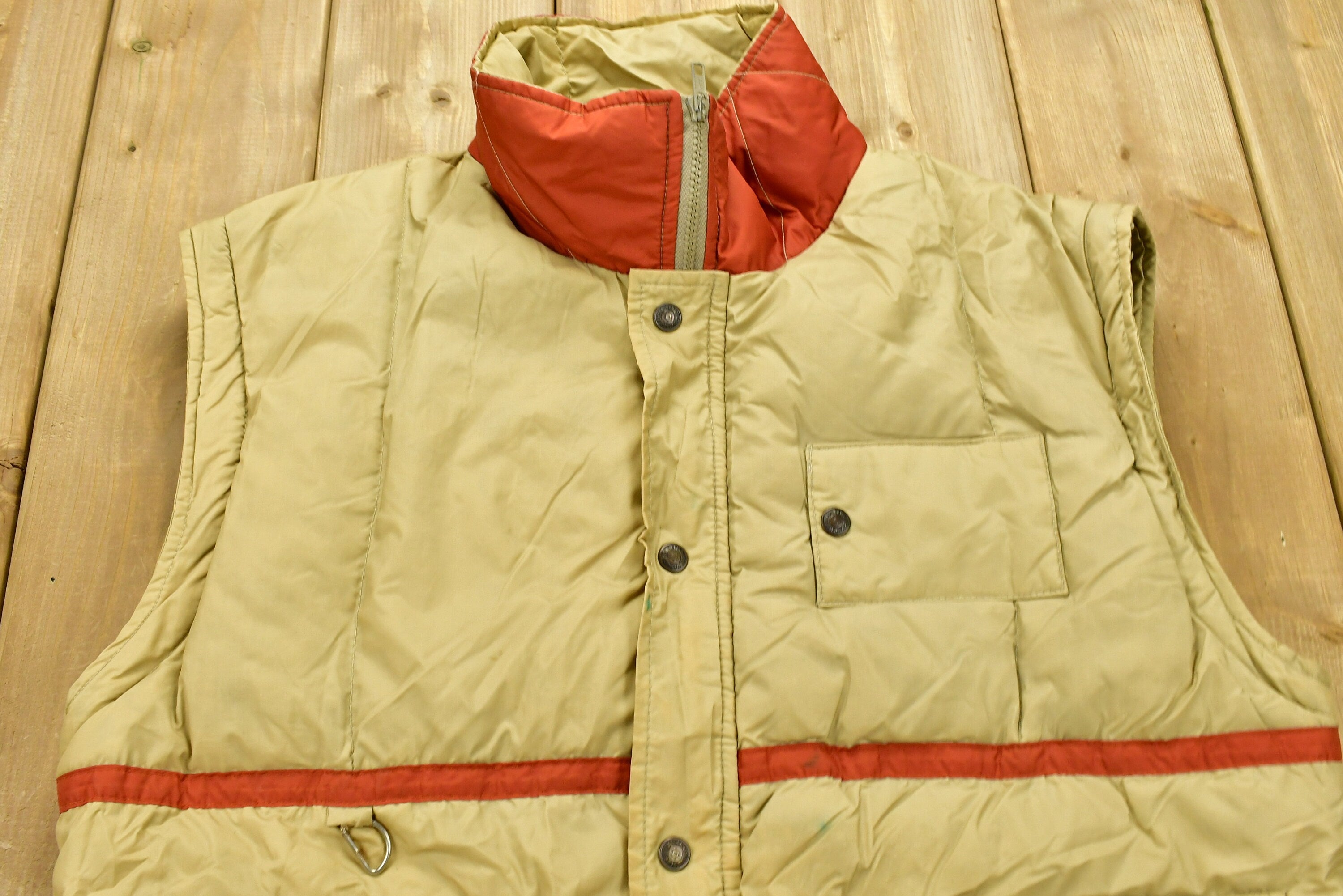Vintage 1980s Ski Daddle Pack In Puffer Vest