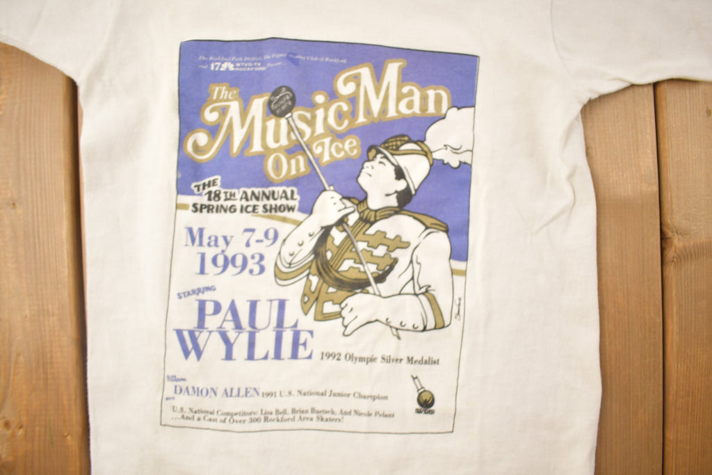 Vintage 1993 Kids The Music Man On Ice Graphic T Shirt