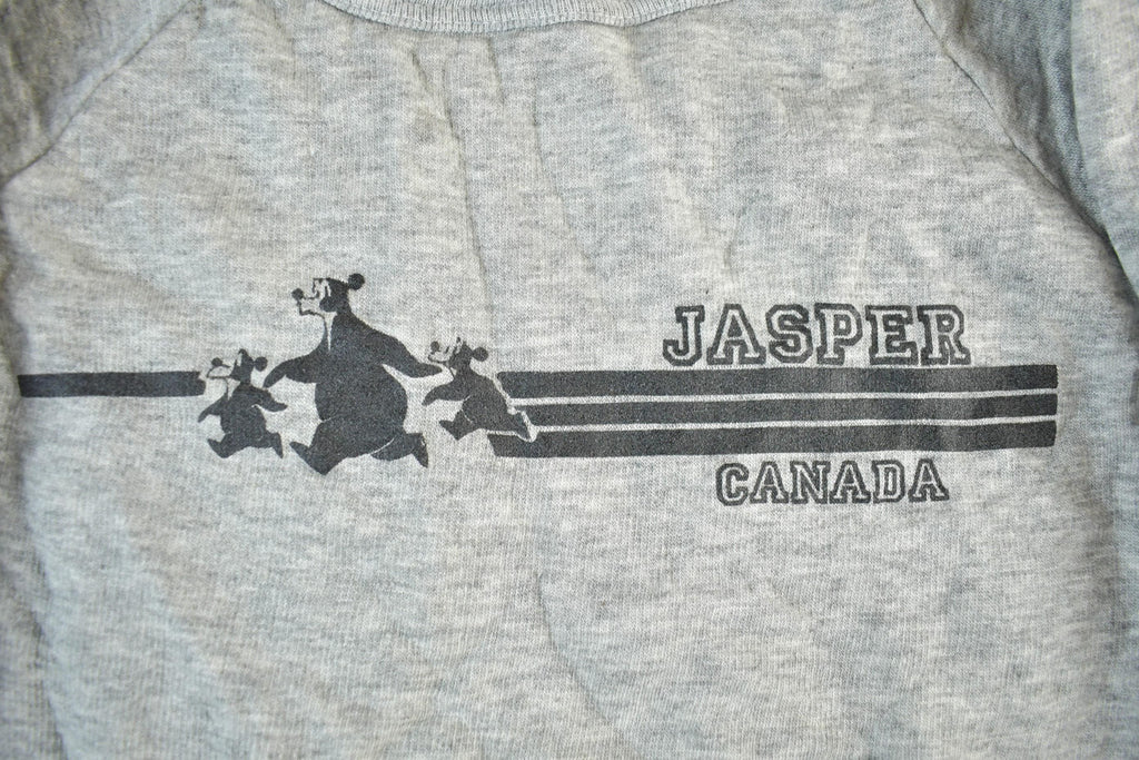 Vintage 1980s Jasper Alberta Souvenir Crewneck Sweatshirt Youth Large
