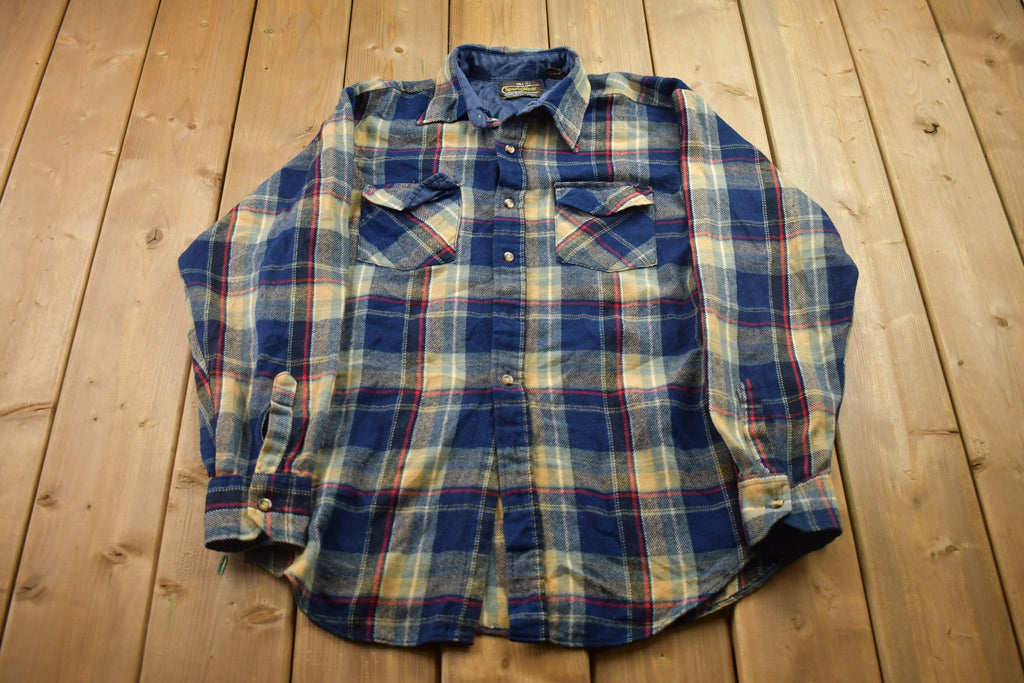 Vintage 1990s Sportswear Plaid Button Up Shirt