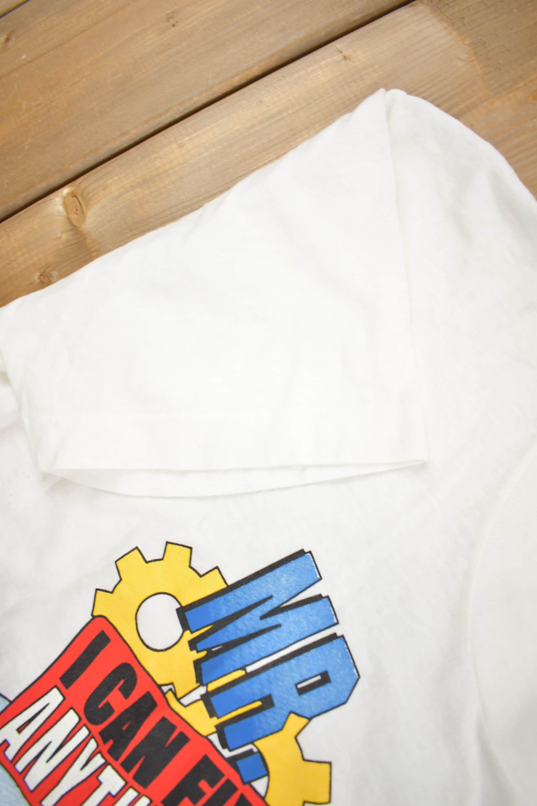 Vintage 1990s Mr I Can Fix Anything Graphic T Shirt