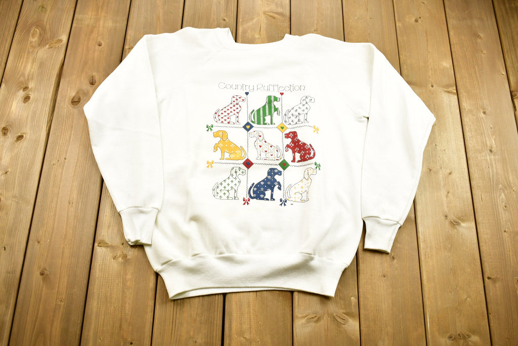 Vintage 1990s Country Rufflection Crewneck Sweater