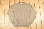 Vintage 1990s Fieldmaster Abstract Knit Sweater Men's L