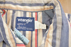 Vintage 1980s Wrangler Cowboy Cut Striped Button Up Shirt