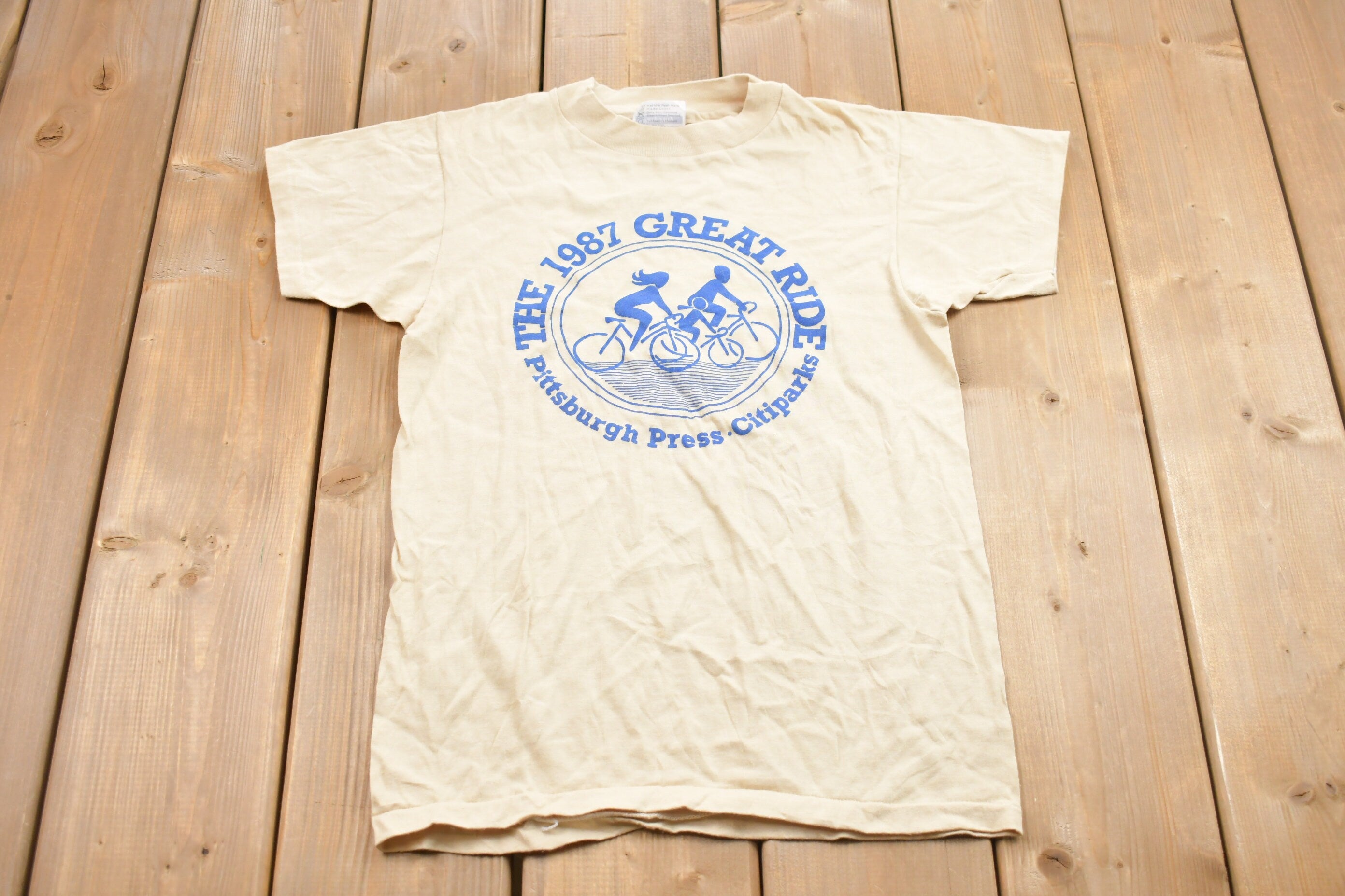 Vintage 1987 The Great Ride Graphic T-Shirt