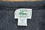 Vintage 1980s Izod Lacoste Knit V-Neck Sweater