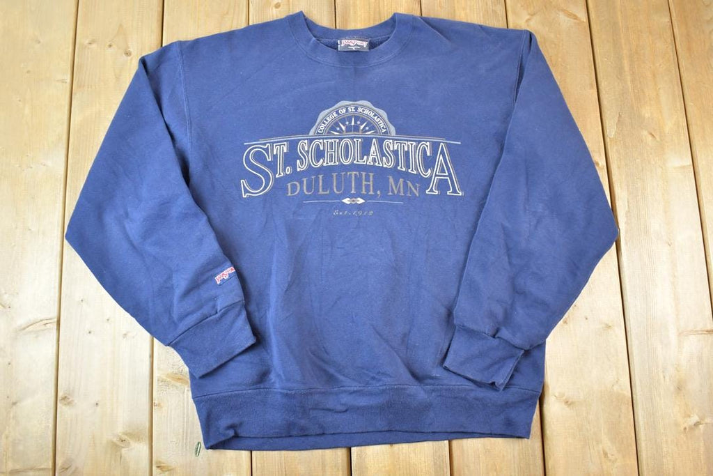 Vintage 1990s St Scholastica Jansport Souvenir Crewneck Sweatshirt Made In USA