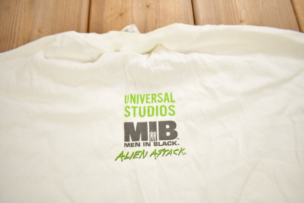 Vintage 1990s Men In Black Universal Studios Movie Promo Tank Top Shirt