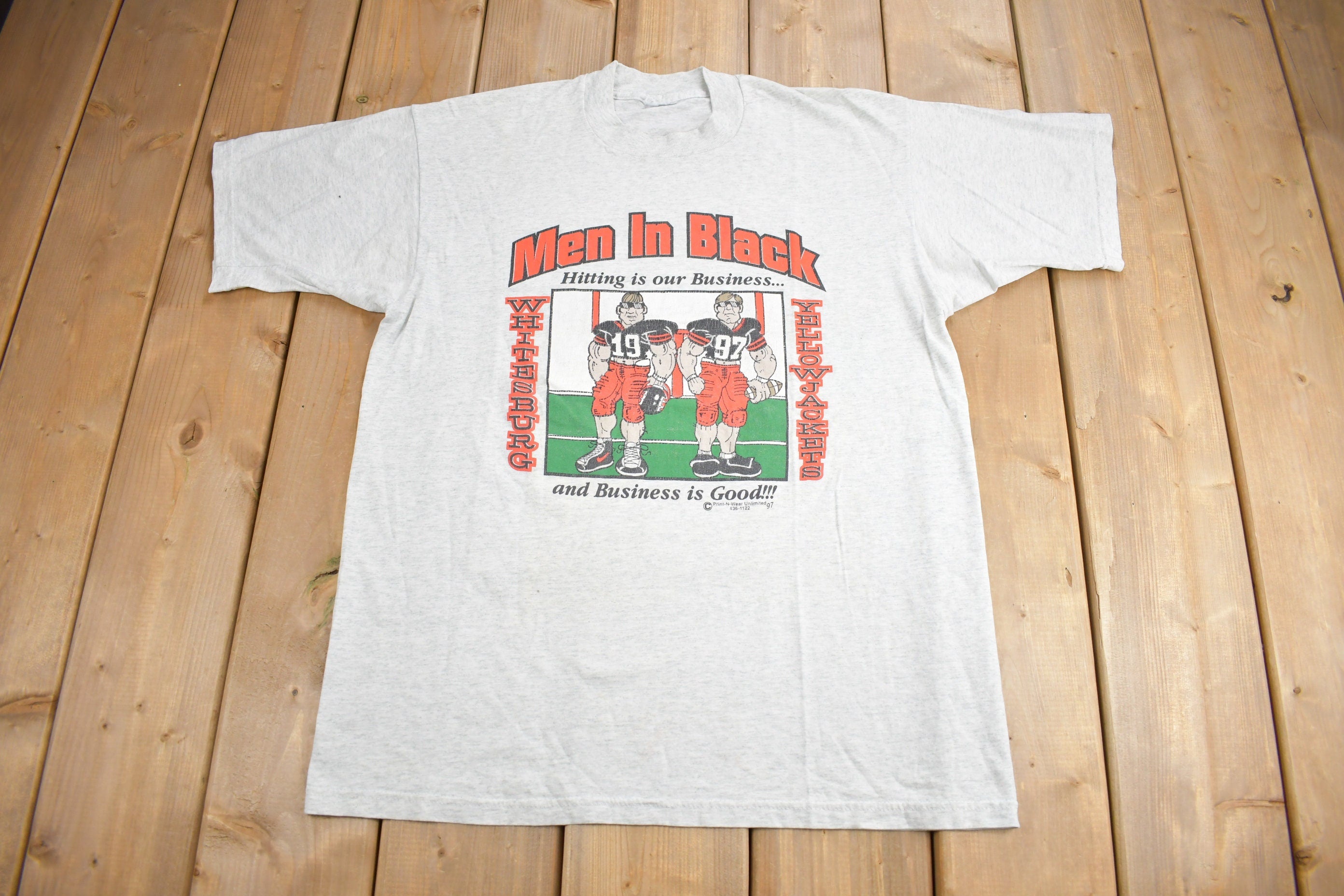 Vintage 1997 Whitesburg Football Graphic T Shirt