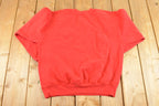 Vintage 1990s Nebraska Crewneck Sweatshirt Men's M / NCAA College Spellout / 90s Heavyweight Collegiate Sweater