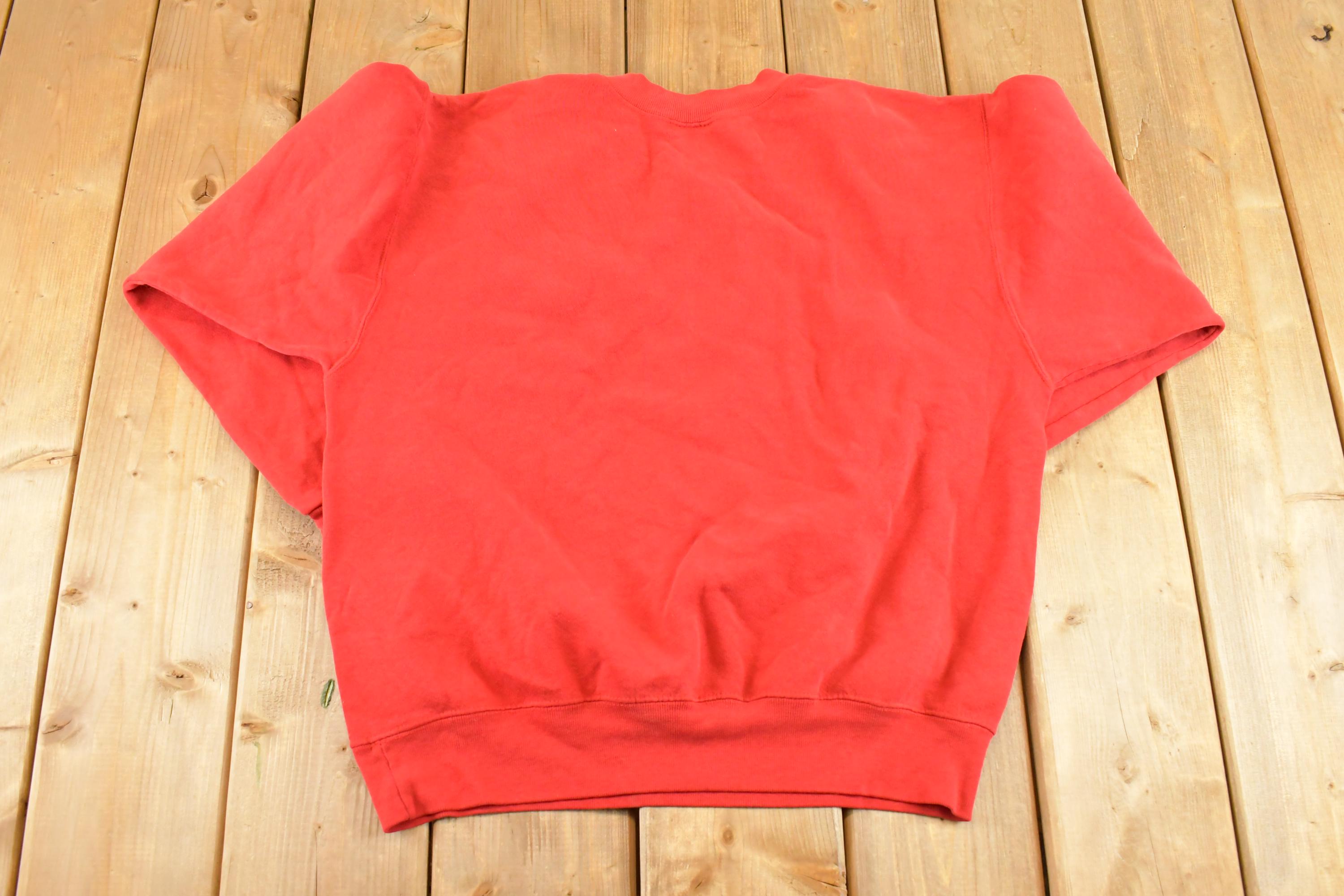 Vintage 1990s Nebraska Crewneck Sweatshirt Men's M / NCAA College Spellout / 90s Heavyweight Collegiate Sweater