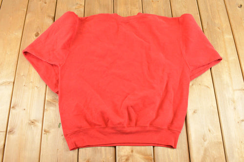 Vintage 1990s Nebraska Crewneck Sweatshirt Men's M / NCAA College Spellout / 90s Heavyweight Collegiate Sweater