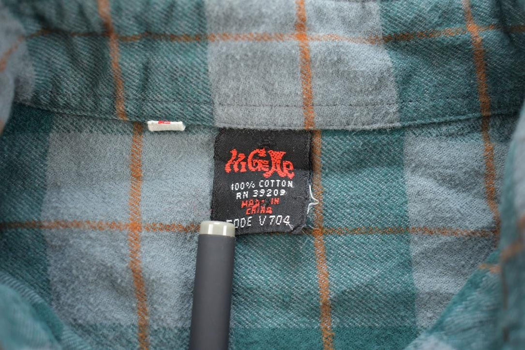 Vintage Y2K Higeae Plaid Button Up Flannel Cottage Shirt