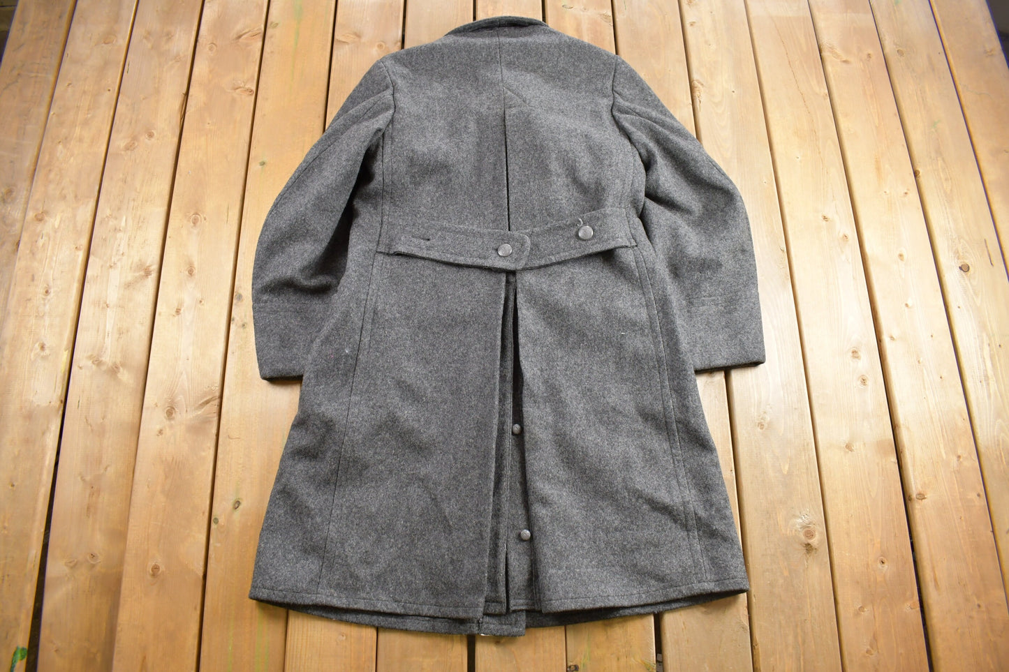 Vintage 1963 Danish Military Wool Over Coat / Wool Jacket / 60s Jacket / Danish Military / Winter / Cozy Trench Coat / 60s / KL 96