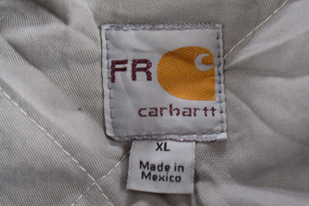 Vintage 1990s Grey Fire Resistant Carhartt Traditional Jacket