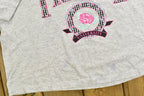 Vintage 1990s University of France Collegiate T-Shirt  Americana  Sportswear  Athleisure  Made In USA  Crop Top  Single Stitch