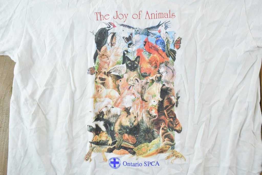 Vintage 1990s Joy Of Animals SPCA Souvenir T-Shirt