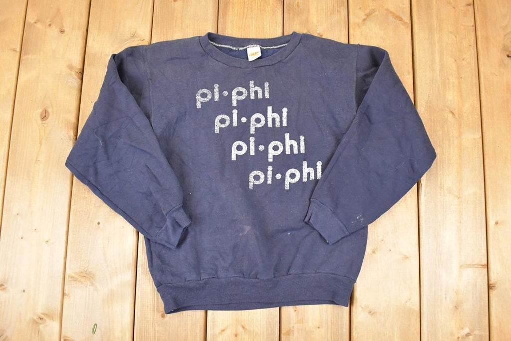 Vintage 1980s Pi Phi University Crewneck Sweater Womens S