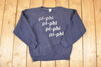 Vintage 1980s Pi Phi University Crewneck Sweater Womens S