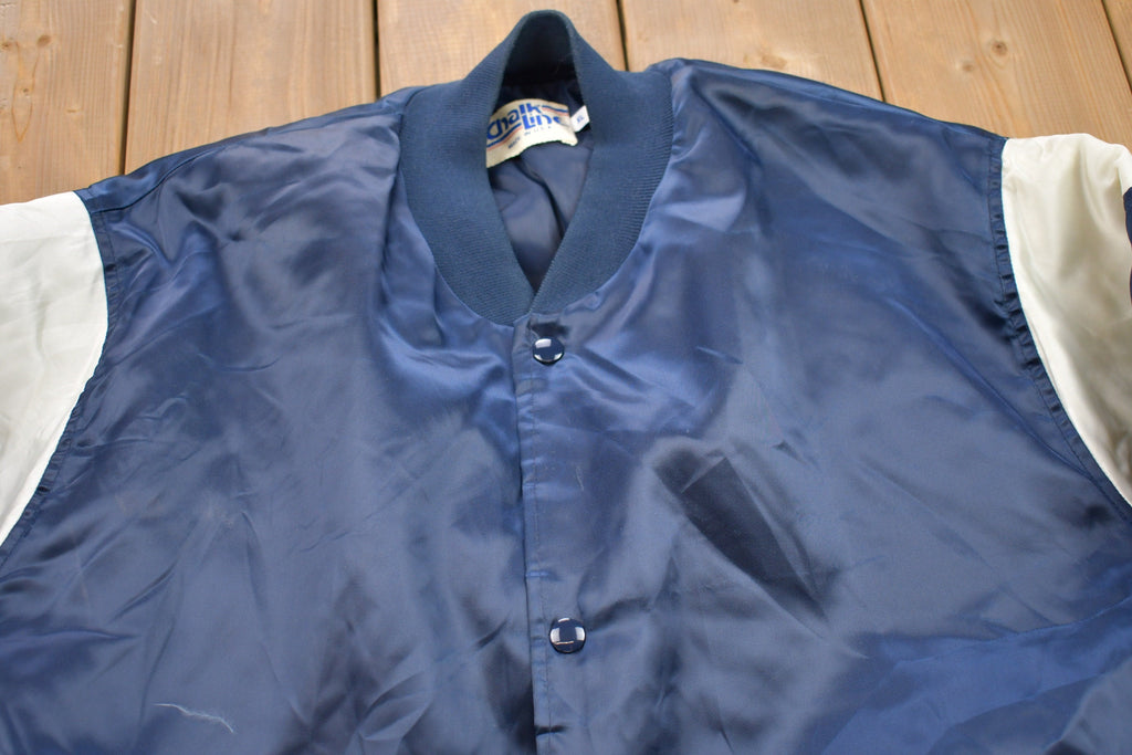 Vintage 1990s Chalk Line Satin Bomber Jacket