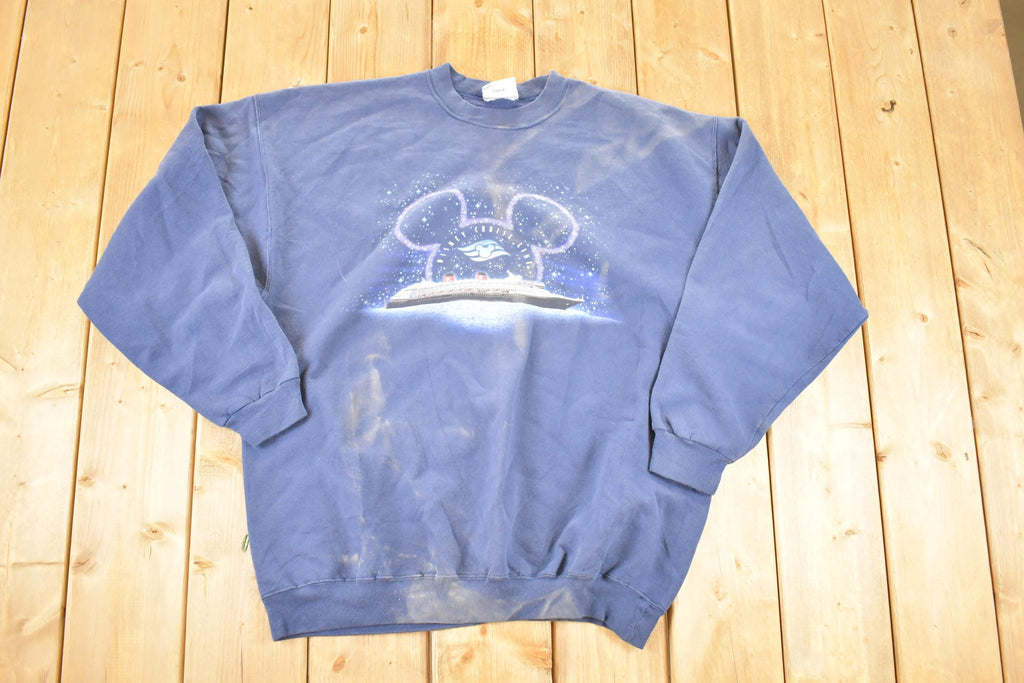 Vintage 1990s Disney Cruise Lines Crewneck Sweater Mens L