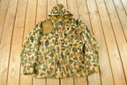 Vintage 1970s Duck Camo Canvas Hunting Jacket Men's XL