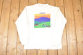 Vintage 1997 Vermont Farm Church Theme Cartoon Graphic Print Crewneck Shirt Men's M