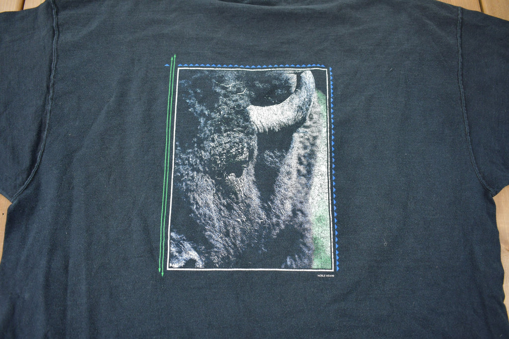 Vintage Y2K Buffalo Roundup Custer State Park Graphic T-Shirt Size 2XL