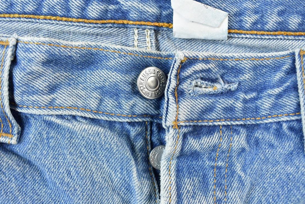 Vintage 1990s Levi Strauss 501 Red Tab Denim Jeans Size 34
