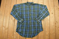Vintage 1990s Nautica Plaid Button Up Shirt