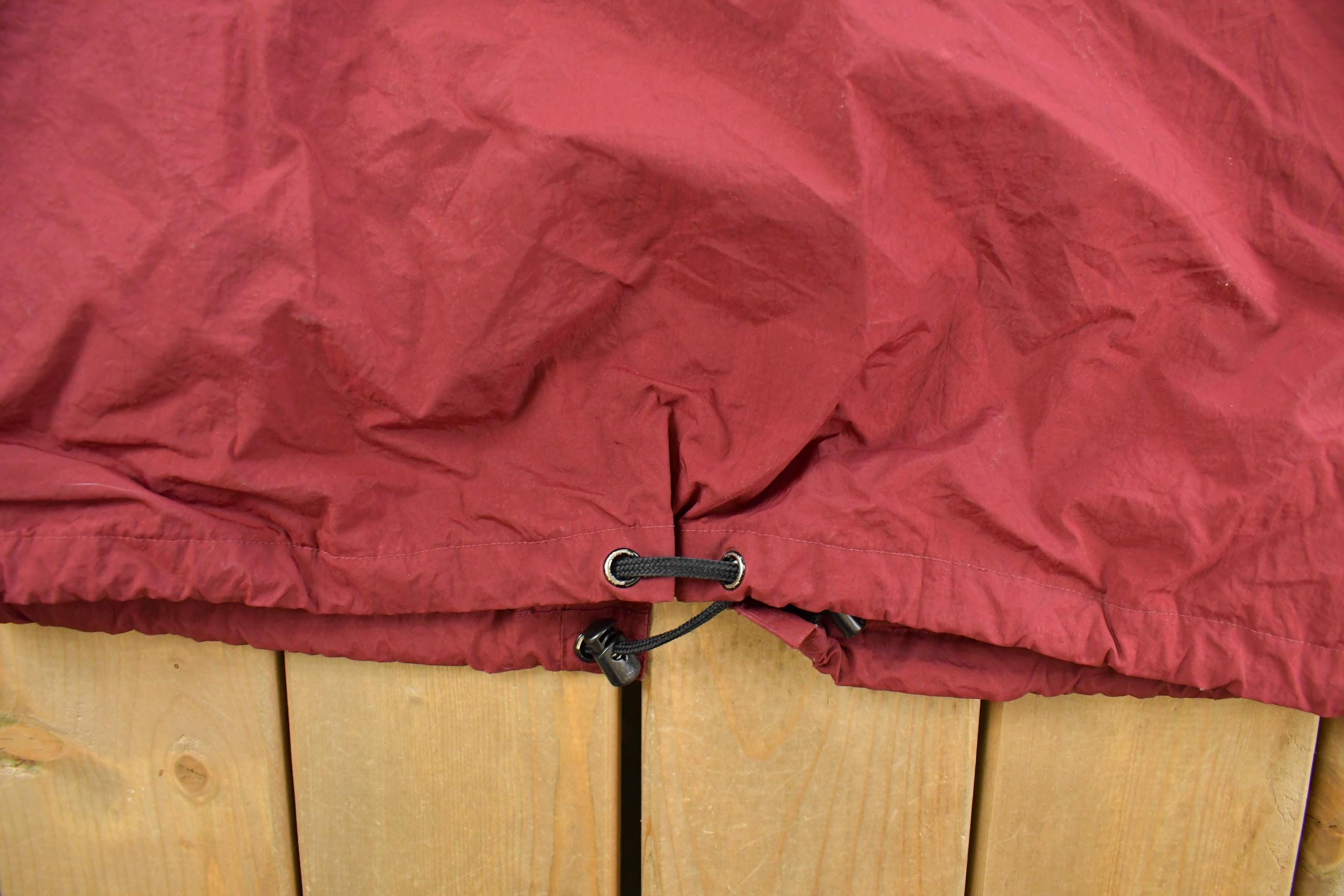 Vintage 1990s Nike Mini Swoosh Hooded Windbreaker Jacket Men's Large