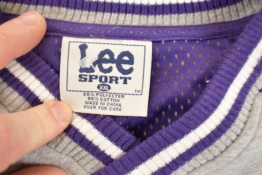 Vintage 1990s Leesport Minnesota Vikings NFL Crewneck Sweatshirt Men's XXL