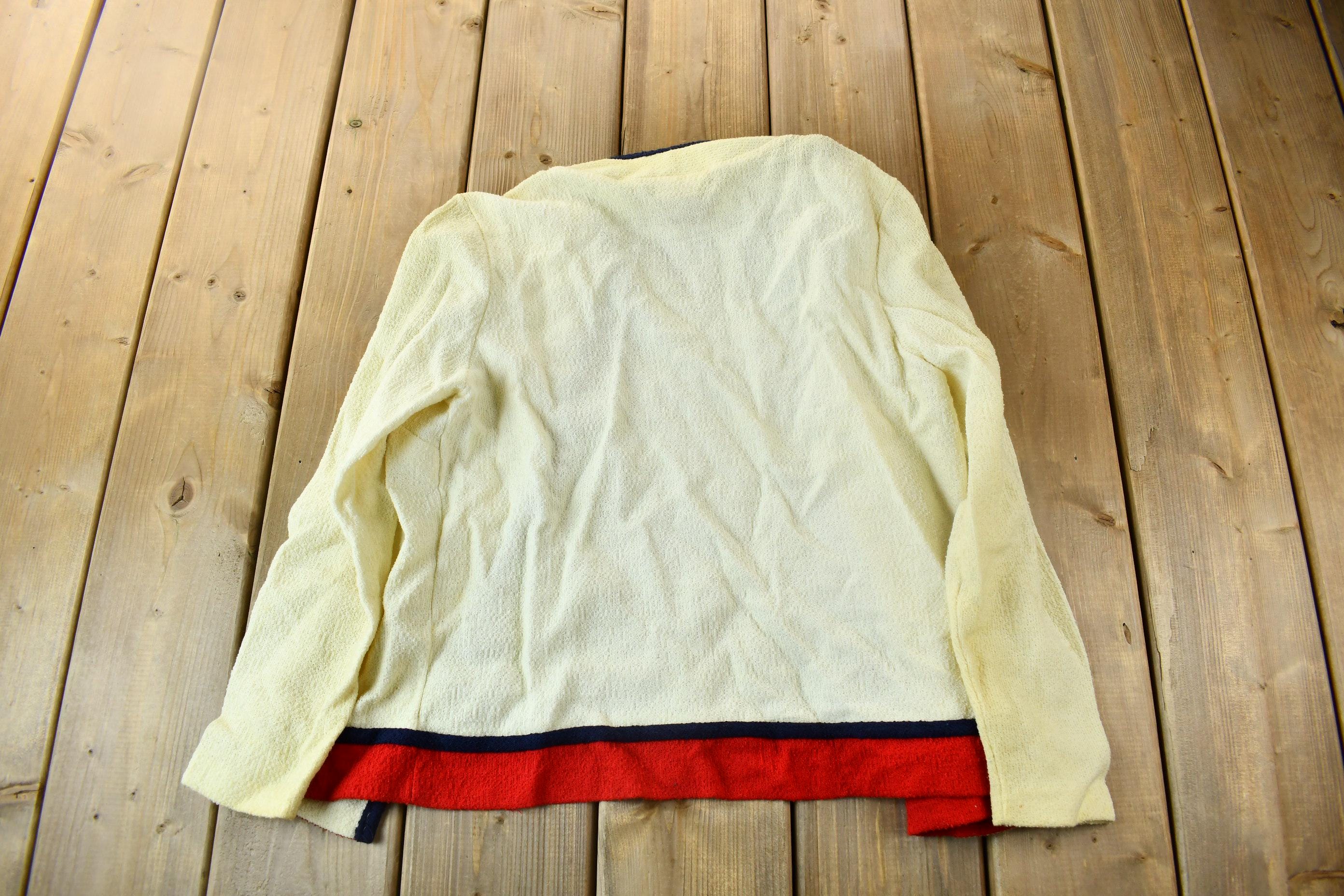 Vintage 1990s Susan Laurie Womens Open Knit Cardigan Sweater