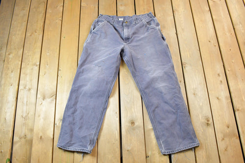 Vintage 1990s Carhartt Work Pants Size 36 x 30 / 90s Carpenter Pants / Made In USA / Distressed Carhartt / Vintage Workwear