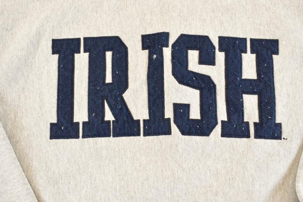 Vintage 1990s Notre Dame Fighting Irish Bookstore Crossgrain Heavyweight Collegiate Crewneck Sweatshirt Mens L / 90s Crewneck
