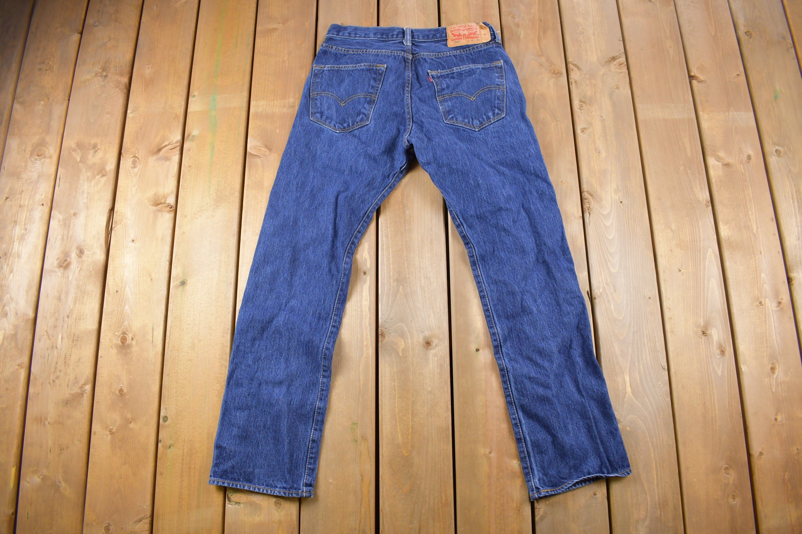 Vintage 1990s Levi's 501 Red Tab Denim Jeans Size 29 x 30