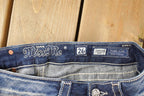Vintage Deadstock Y2K Miss Me Bedazzled Low Rise Jeans Women's Size 26x31