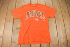Vintage 1980s Cleveland Browns Logo 7 Graphic T-Shirt