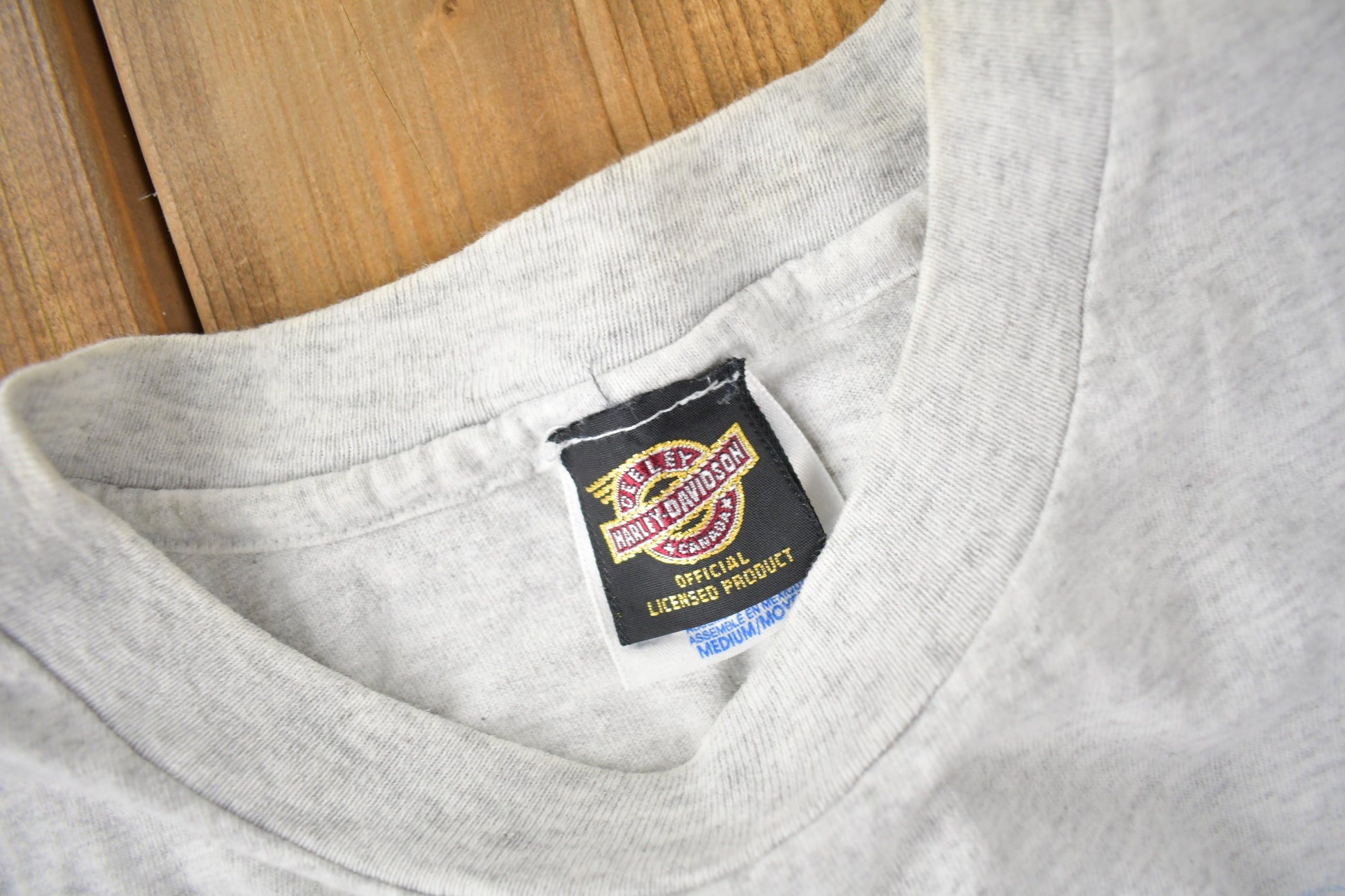 Vintage 1995 Canadian National HOG Rally Harley Davidson Motorcycles Single Stitch Graphic T-Shirt