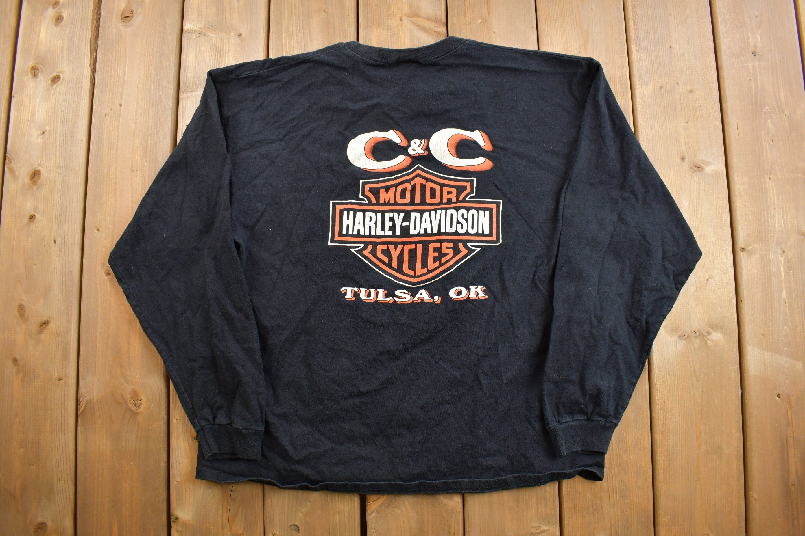 Vintage 1996 Harley Davidson Motorcycles Long Sleeve T-Shirt