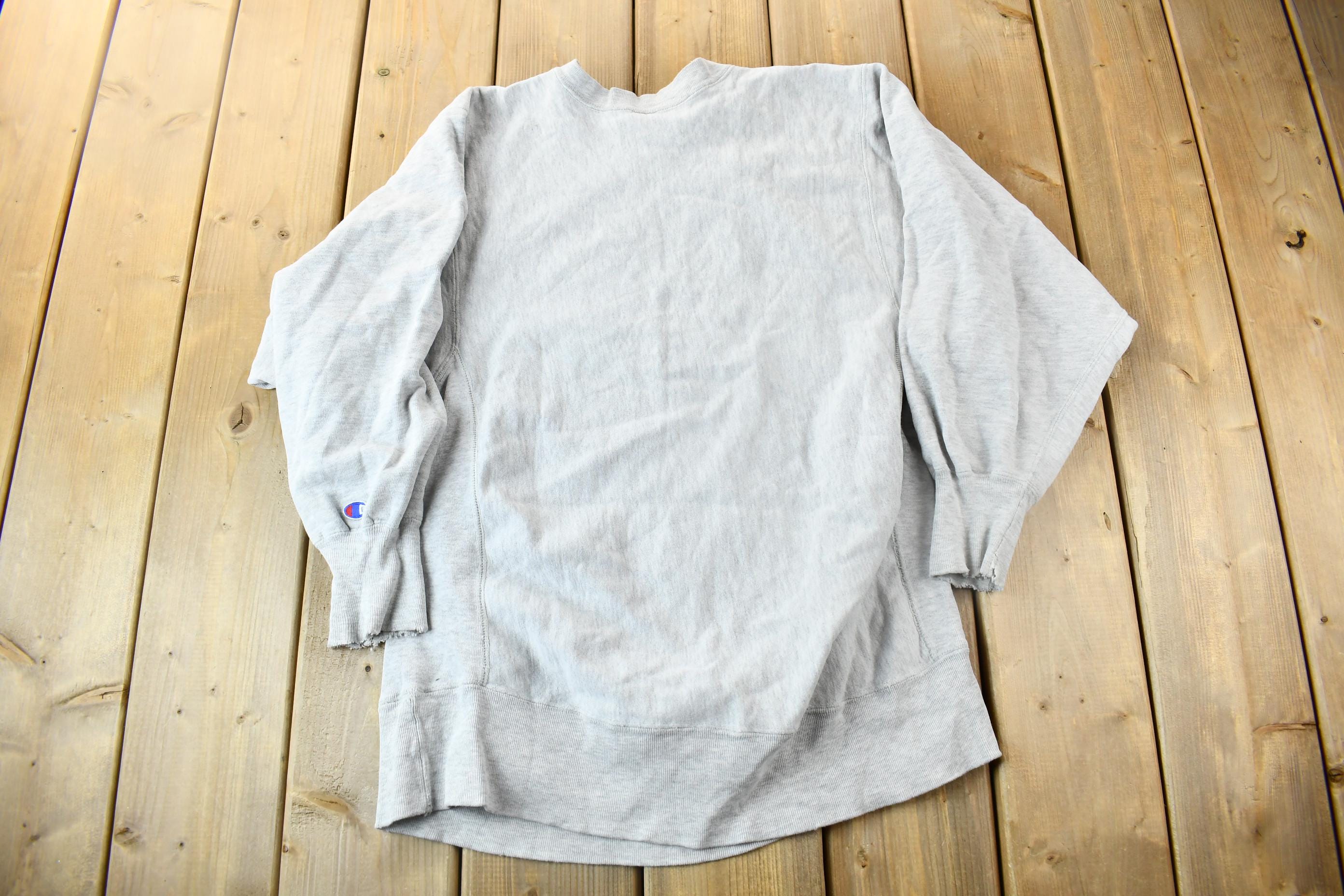 Vintage 1980s University Of Michigan Champion Reverse Weave Warmup Crewneck