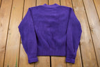 Vintage 1990s L.L Bean Button Up Knitted Crewneck Sweater