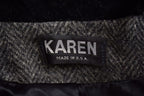 Vintage 1980s Karen Full Length 100% Wool Coat