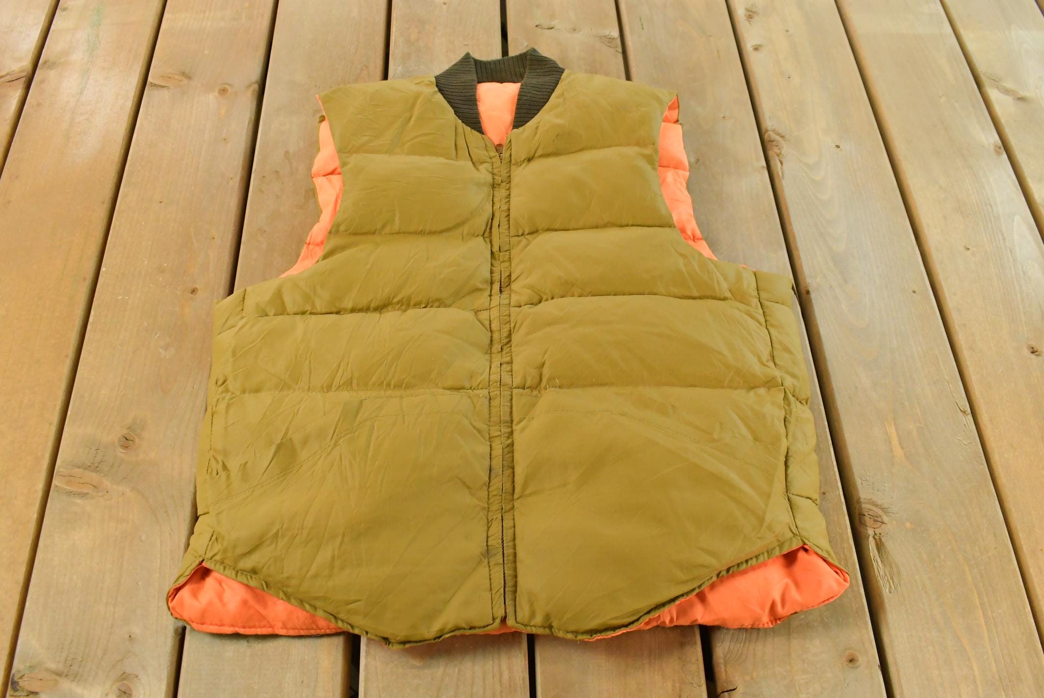 Vintage 1980s Down Design Puffer Vest Jacket Men's M /