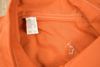 Vintage 1990s Blank Orange Button Up Shirt Contrast Stitching