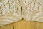 Vintage 1980s Cable Knit Cardigan Sweater