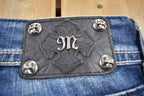 Vintage Y2K Miss Me Bedazzled Low Rise Jeans Size 26x32
