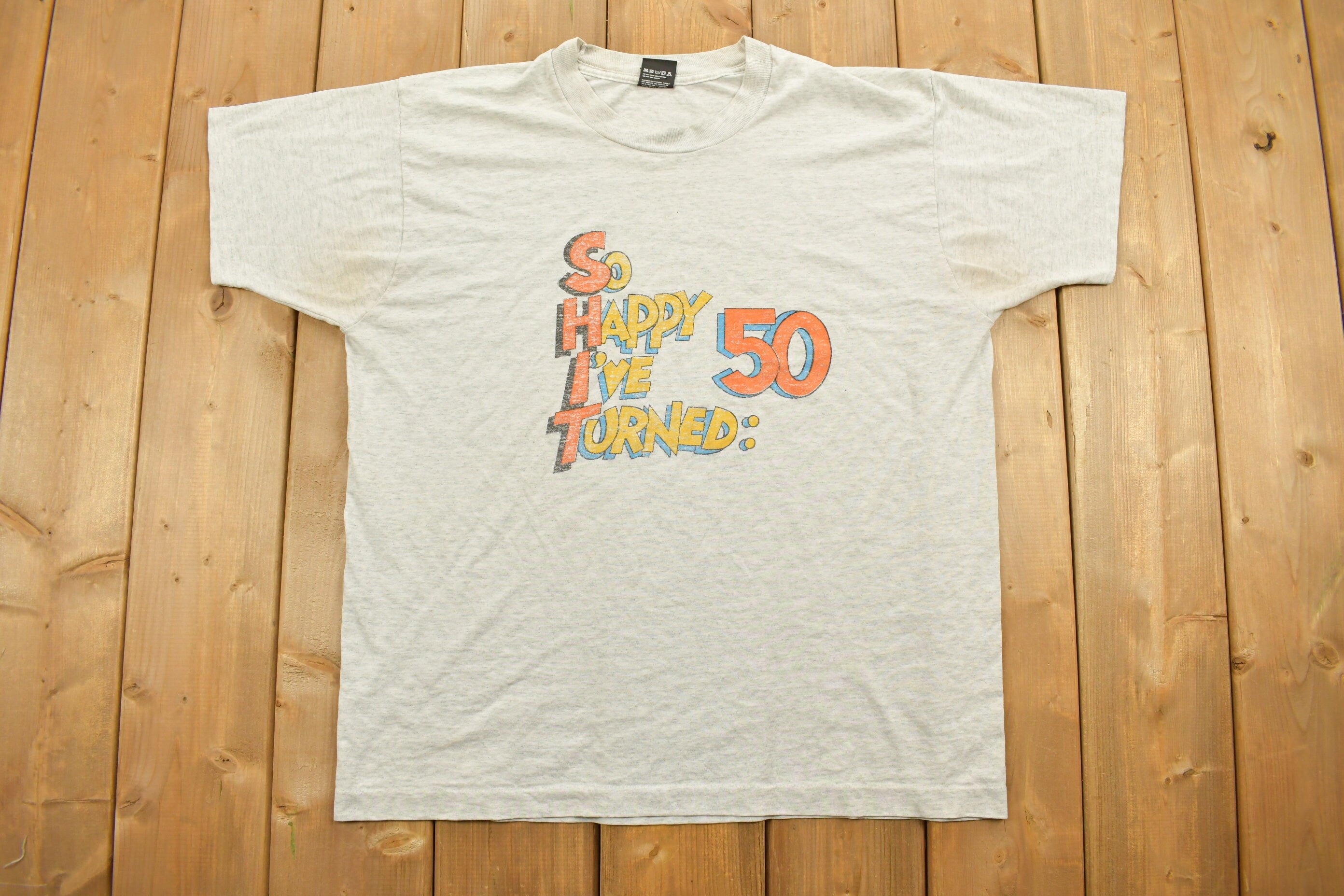 Vintage 1995 50 Years Birthday Celebration Souvenir T Shirt